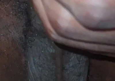 Stroking Big Black Uncut Dick Wit Cock Ring