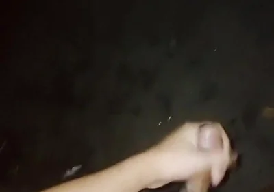 Waiting for Stepdad in the Dark. Cuming on the Street!