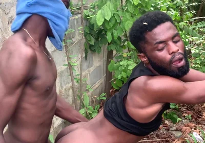 Two Thuggish Guys with 12 Inches Cock Fuck a Bottom with 11 Inches Cock Inside the Busj
