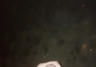 Waiting for Stepdad in the Dark. Cuming on the Street!