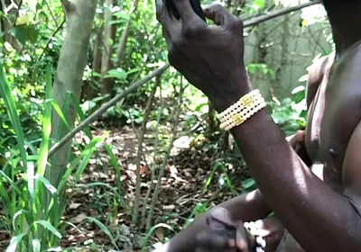 Outdoor Threessome Fuck Inside the Bush
