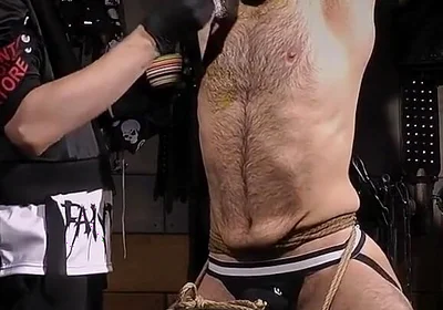 Oiled Zeus Tickling Session Stress Pose, Cyber Skin Gloves & Sensual Overload