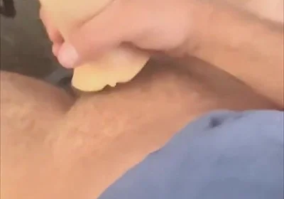 Playing with Toy Under Office Desk