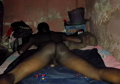 African Black Guy Having a Fruitful Masturbation