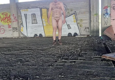 All Naked in Street
