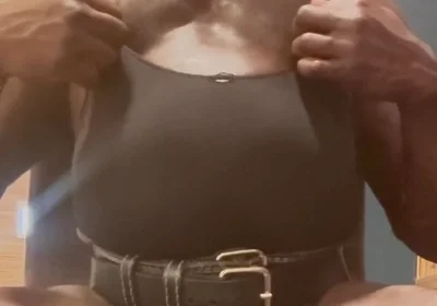 Black Mature Muscle Solo Tits and Vibrator