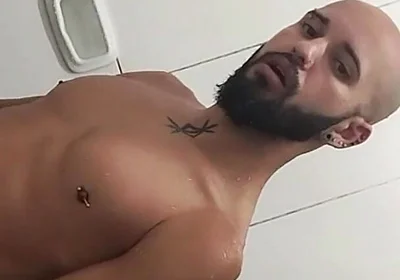 Trucker Jerking off Twink in the Shower
