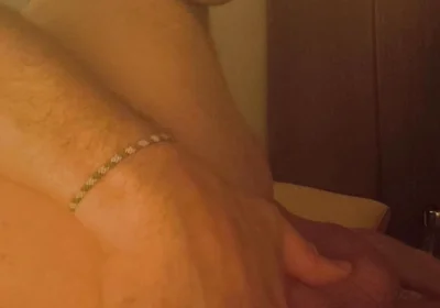Grandpa Stimulates His Anus with His Fingers and His Special Prostate Dildo and It Makes Him Wet