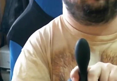 Disabled Person Trains His Mouth Before a Blowjob