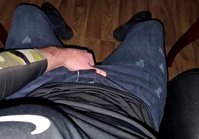 German Voice Growls From Boss Chair - Cock Throbbing, Red Boxer, Cum Explodes