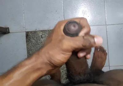 Horny Boy in the Bathroom Showering