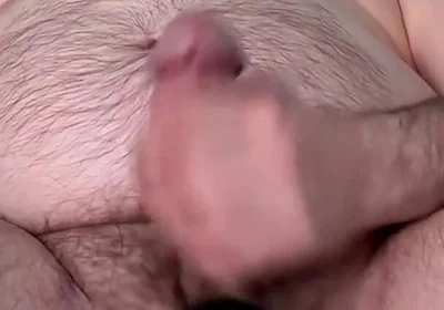 Hairy Daddy Bating Edging and Cumming