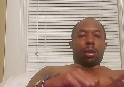 BBC stroking hard dick