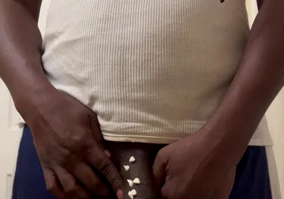Cum Hard in the Bathroom