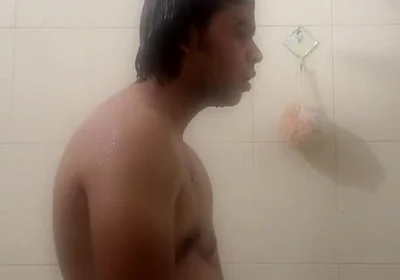 Young Desi Twink Gets Hard in the Shower