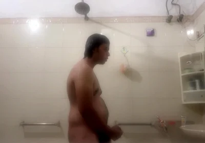Young Desi Twink Gets Hard in the Shower