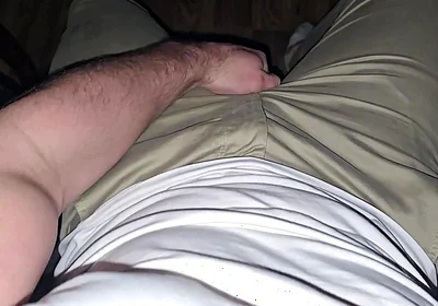German Voice Commands You. Wet Cock Shines.. Beige Jeans with Precum.. Intense Fragrance