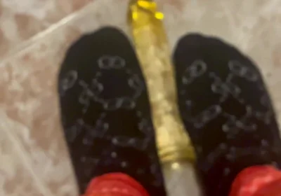 Young Man in Leggings Masturbates