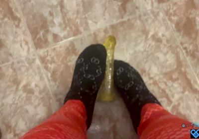 Young Man in Leggings Masturbates
