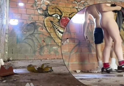2 Amateur Boys Caught Having Quick Fun in an Abandoned Building