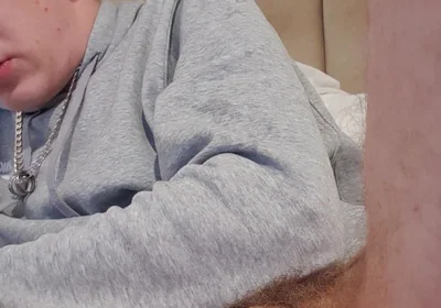 Skinny Lad Messing with Floppy Cock