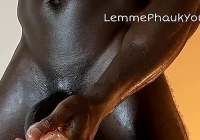 Sextoy Used by Muscular Strong Black Dude Till He Cum