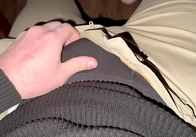 German Voice Horny After Work Black Boxer Down Fat Glans Drips