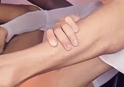 Femboy Puta Gigi Kneels Down and Sucks the Xxl Cock of the Brunette Before He Destroys Her Ass