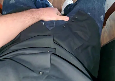 German Voice in Boss Chair. Blue Calvin Klein Boxer. Cock Rock Hard. Precum Flowing