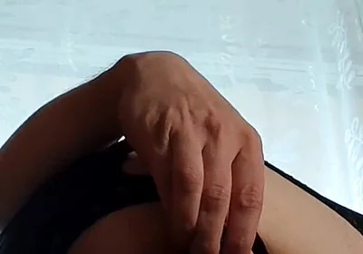 In a Black Dress in Sexy Tights, Playin' with My Ass