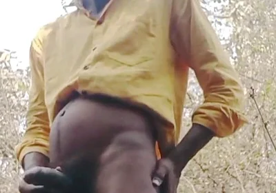 Rajesh Playboy 993 Outdoor Masturbating Big Cock and Cumming. Spanking Butt Stroking Cumshot