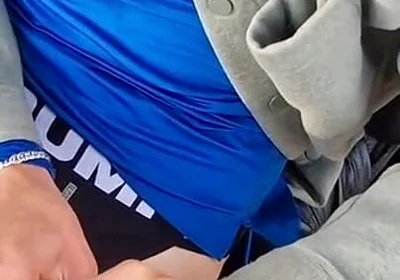 Hot Cruise Publicly Fucked a Young Student's Tight Femboy Hole in the Cold Autumn