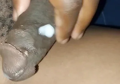 Virgin Asshole and Thick Cum on My Fat Cock
