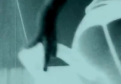 Femboy in Thigh High Black Boots Fucks Giant Black Dildo with Bubble but