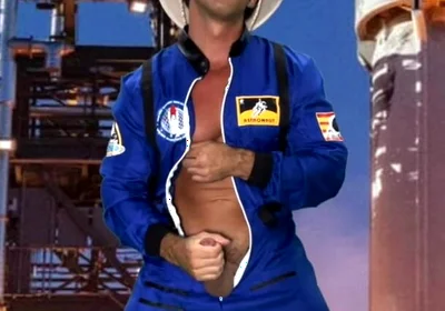 Space Suit Jack off