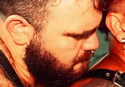 Locker Room Tattooed Bear Drills Deep Bareback