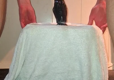 Solo Gay Anal Play - Huge Dildo's and Pissing Orgasm