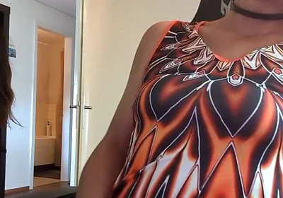 Sissy Jerking off and Eating Her Cum
