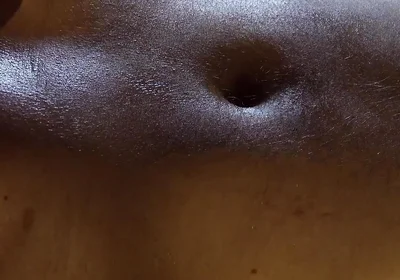 Deep Oily Massage with Alex: Belly Button Play & Cum on His Stomach