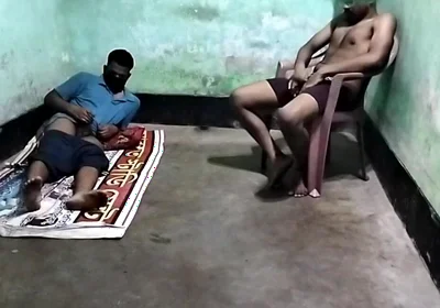 I show my gay friend straight porn he was more interested in me! and jerk my cock