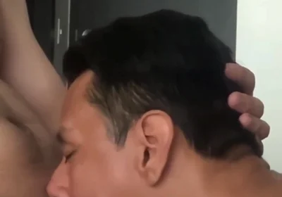 Obedient Sucking His Cock Until He Comes