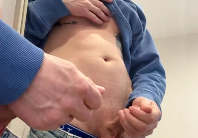 Big Cock Mirror Jerk off with Loud Moans - Massive Cumshot on Glass