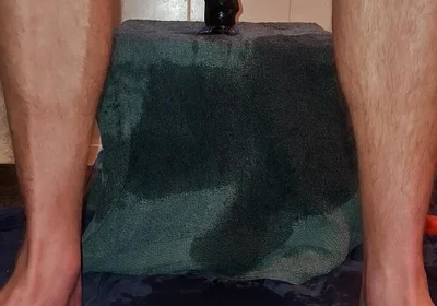 Hot Solo Male Riding His Dildo in the Morning