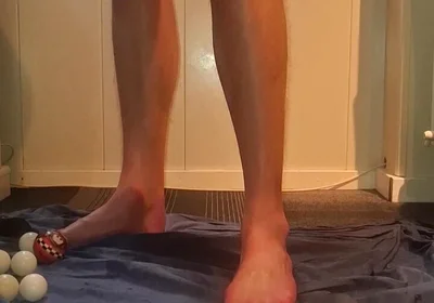 Solo Gay Anal Play - Huge Dildo's, Socks and Balls in Ass