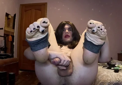 Stroking My Uncut Dick