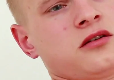 Military twink Kenton slides into a toy
