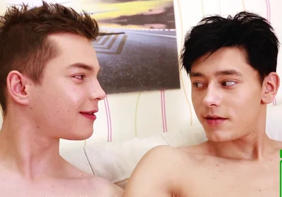 Cock Sucking Boy Leo Alfano Gets a Big Surprise From His Friend