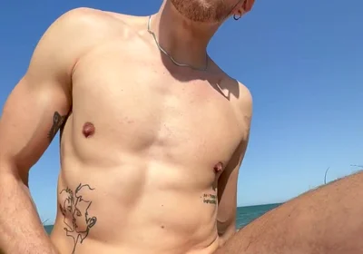 Daddy Fucks Big Ass Muscular Sportsman on the Beach
