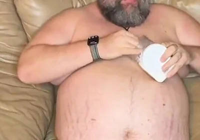 Relaxing with a Cold One and a Hot Cock