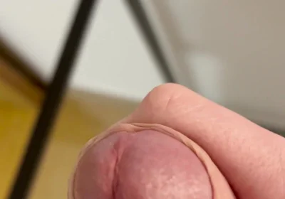 Fresh Cum on a Glass Table